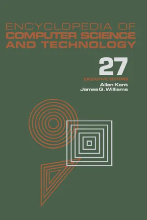 Encyclopedia of Computer Science and Technology