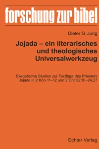 Jojada - ein literarisches und theologisches Universalwerkzeug_cover