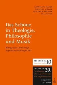 Das Schöne in Theologie, Philosophie und Musik_cover