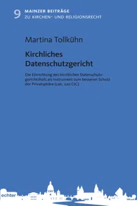 Kirchliches Datenschutzgericht_cover