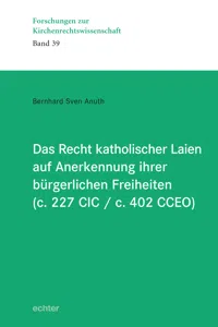 Das Recht katholischer Laien auf Anerkennung ihrer bürgerlichen Freiheiten_cover