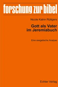 Gott als Vater im Jeremiabuch_cover