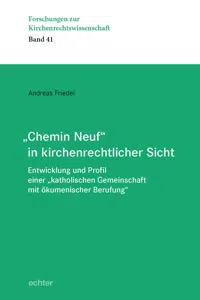 "Chemin Neuf" in kirchenrechtlicher Sicht_cover