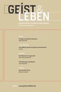 Geist & Leben 1/2018_cover