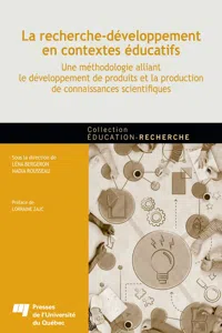 La recherche-développement en contextes éducatifs_cover