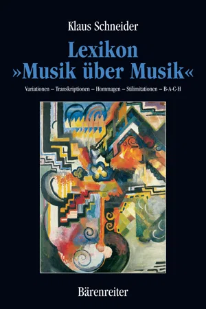 Lexikon "Musik über Musik"