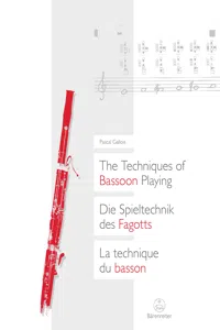 The Techniques of Bassoon Playing / Die Spieltechnik des Fagotts / La technique du basson_cover