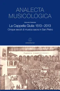 Analecta musicologica / Veröffentlichungen der Musikgeschichtlichen Abteilung des Deutschen Historischen Instituts in Rom_cover