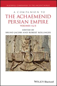 A Companion to the Achaemenid Persian Empire_cover