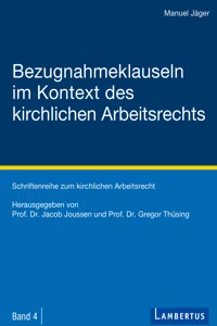 Bezugnahmeklauseln im Kontext des kirchlichen Arbeitsrechts_cover