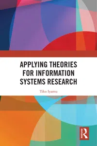Applying Theories for Information Systems Research_cover