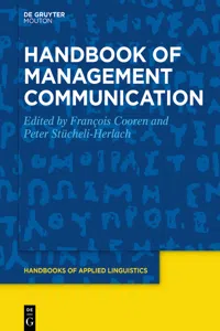 Handbook of Management Communication_cover