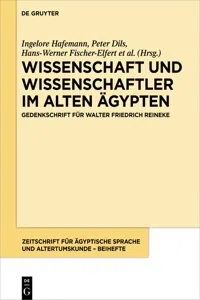 Wissenschaft und Wissenschaftler im Alten Ägypten_cover