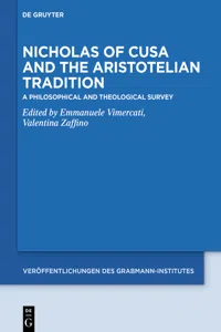 Nicholas of Cusa and the Aristotelian Tradition_cover