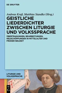 Geistliche Liederdichter zwischen Liturgie und Volkssprache_cover