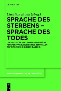 Sprache des Sterbens – Sprache des Todes_cover