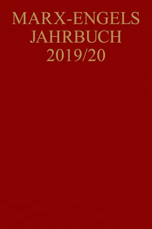 Marx-Engels-Jahrbuch 2019/20