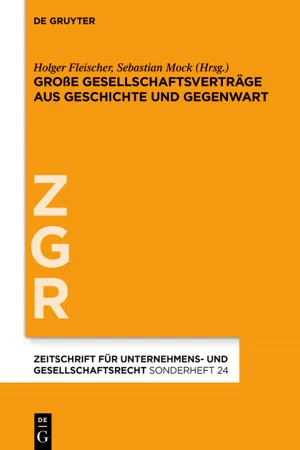 Große Gesellschaftsverträge aus Geschichte und Gegenwart