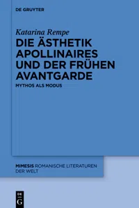 Die Ästhetik Apollinaires und der frühen Avantgarde_cover