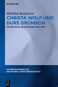 Christa Wolf und Durs Grünbein_cover