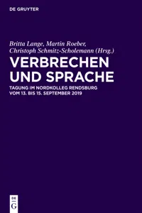 Verbrechen und Sprache_cover