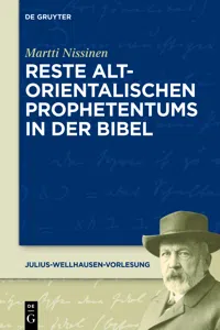 Reste altorientalischen Prophetentums in der Bibel_cover