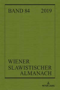 Wiener Slawistischer Almanach Band 84/2019_cover