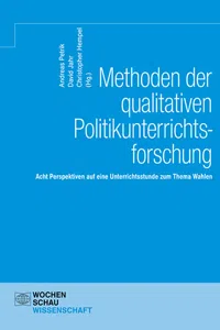 Methoden der qualitativen Politikunterrichtsforschung_cover