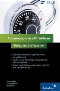 Authorizations in SAP Software: Design and Configuration_cover