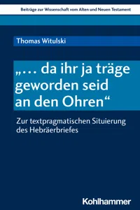 "... da ihr ja träge geworden seid an den Ohren"_cover