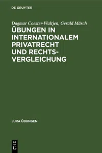 Übungen in Internationalem Privatrecht und Rechtsvergleichung_cover