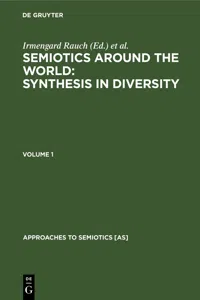 Semiotics around the World: Synthesis in Diversity_cover