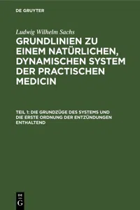 Die Grundzüge des Systems und die erste Ordnung der Entzündungen enthaltend_cover