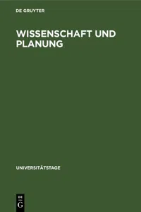 Wissenschaft und Planung_cover