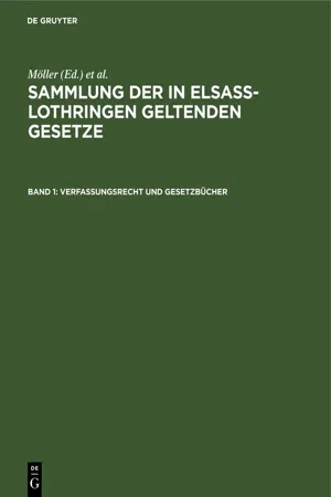 Verfassungsrecht und Gesetzbücher