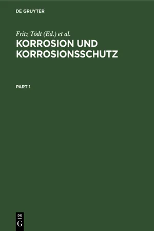 Korrosion und Korrosionsschutz