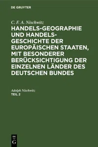 C. F. A. Nischwitz: Handels-Geographie und Handels-Geschichte der europäischen Staaten, mit besonderer Berücksichtigung der einzelnen Länder des deutschen Bundes. Teil 2_cover