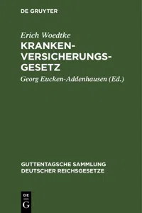 Krankenversicherungsgesetz_cover