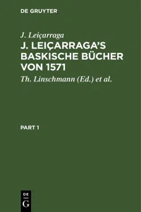 J. Leiçarraga's Baskische Bücher von 1571_cover