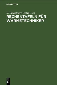 Rechentafeln für Wärmetechniker_cover