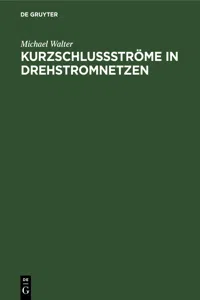 Kurzschlußströme in Drehstromnetzen_cover