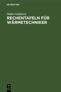 Rechentafeln für Wärmetechniker_cover