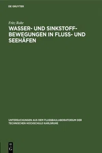 Wasser- und Sinkstoff-Bewegungen in Fluss- und Seehäfen_cover