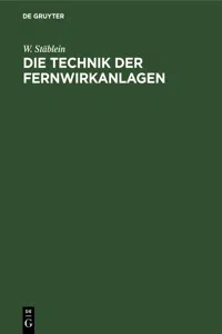 Die Technik der Fernwirkanlagen_cover