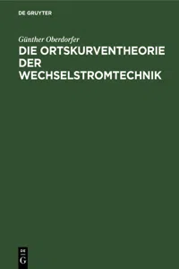 Die Ortskurventheorie der Wechselstromtechnik_cover