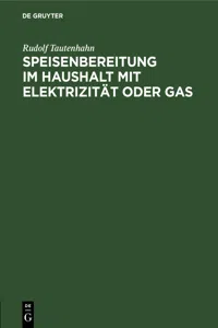 Speisenbereitung im Haushalt mit Elektrizität oder Gas_cover