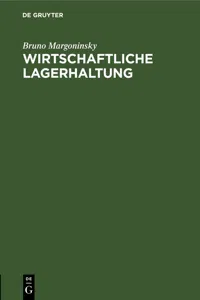 Wirtschaftliche Lagerhaltung_cover