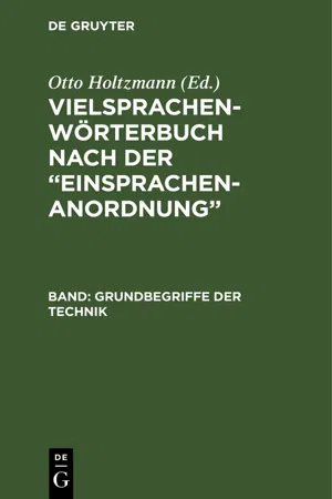 Vielsprachen-Wörterbuch nach der "Einsprachen-Anordnung"