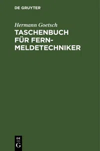 Taschenbuch für Fernmeldetechniker_cover