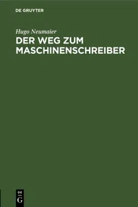 Der Weg zum Maschinenschreiber_cover